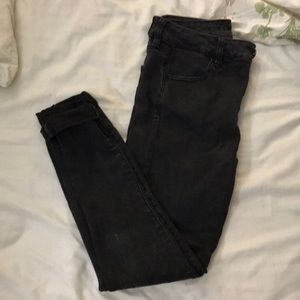 American eagle super stretch black jeans